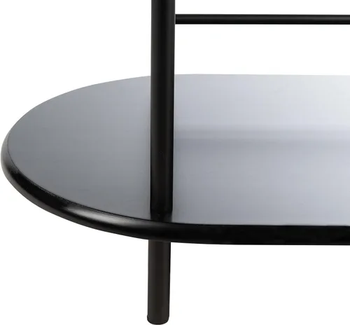 Vista 13 de SAFAVIEH Home Collection Iva - Mesa giratoria de 3 niveles, color negro mate