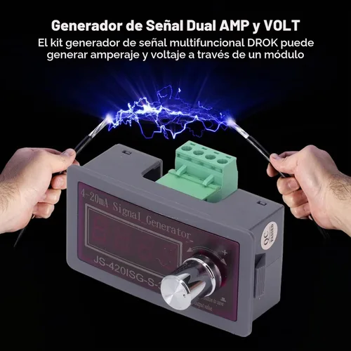 Vista 2 de Generador de 4 20mA, 4 20mA 0 10V Generador de voltaje de corriente con AMP y simulador analógico de voltaje de corriente de voltaje para ajuste