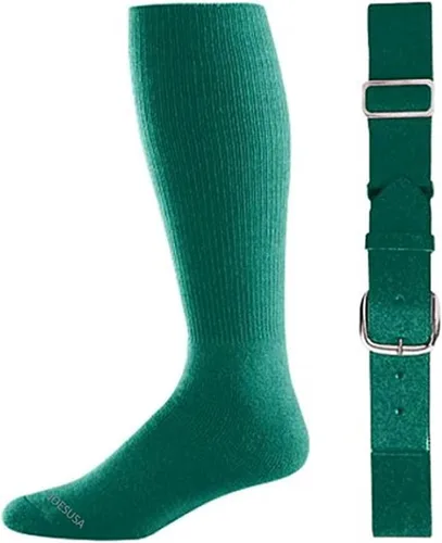 Vista 16 de Joe's USA Calcetines y cinturón de béisbol/sóftbol 1 paquete de verde azulado
