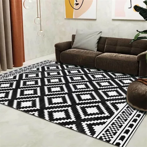 Vista 15 de Tapete redondo de mármol verde esmeralda, lavable, pequeño círculo, para dormitorio, sala de estar, alfombra moderna abstracta circular, 2 pies