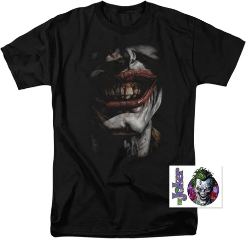 Vista 2 de Popfunk Classic The Joker Smiles T Shirt & Stickers