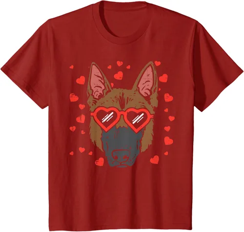 Vista 50 de Camiseta de regalo para perro con cara de pastor alemán, Negro, S