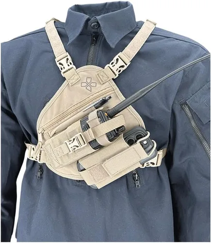 Vista 2 de COAXSHER RP-1 Arnés de pecho para radio Scout para radio de 2 vías y electrónica Búsqueda y rescate, patrulla de esquí, respuesta a emergencias