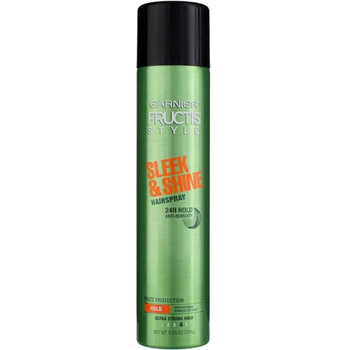 Vista 12 de Fijador de cabello Garnier Fructis Style antihumedad, liso y brillante, de 8.25 onzas