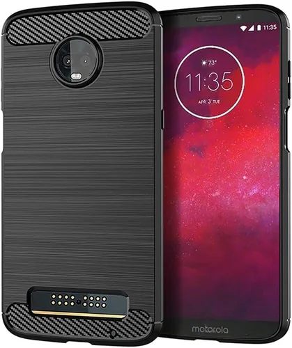 Vista 7 de Funda de teléfono para Motorola Moto Z3/Z3 Play con protector de pantalla de vidrio templado, accesorios para celda, delgada, resistente, cuerpo