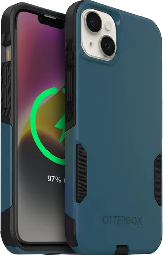 Vista 13 de OtterBox - Funda serie Commuter para iPhone 14 y 13, color negro, delgada y resistente, apta para bolsillo, con protección de puerto de carga