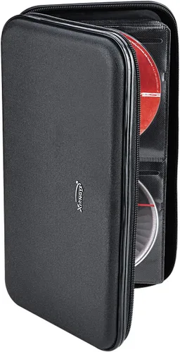 Vista 6 de Funda para CD, billetera resistente de capacidad para 72 personas, soporte para DVD para automóvil, carcasa rígida resistente, soporte para disco