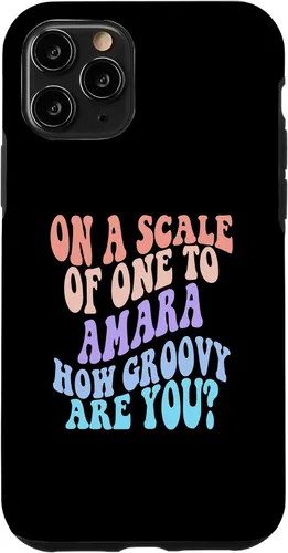 Vista 10 de iPhone 14 Pro Max AMARA Cute Retro Girls Groovy AMARA Personalized Name Case