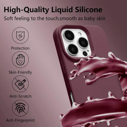 Vista 58 de Funda magnética de silicona para iPhone 13 Pro, color blanco antiguo [Compatible con Magsafe] [Forro de microfibra suave antiarañazos], funda