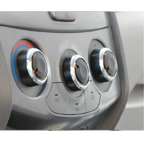 Vista 2 de 3X Car styling aleación de aluminio coche aire acondicionado AC interruptor perilla ajuste para Chevrolet vela auto decoración accesorios
