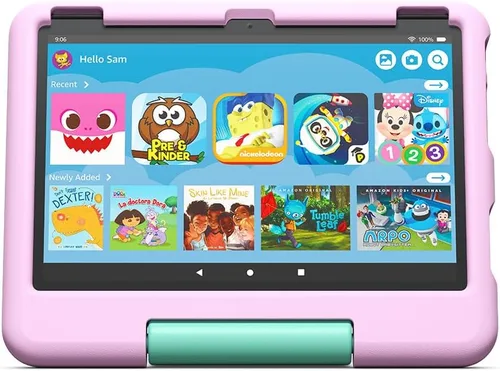 Vista 9 de Estuche para tablet Amazon Fire HD 10 para niños (compatible solo con la tablet de 13.a generación lanzada en 2023) - Azul