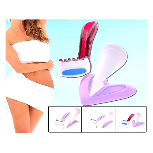 Vista 3 de Afeitadora recortadora de bikini para mujeres, afeitadora privada dedicada, maquinilla de afeitar de pelo púbico y plantilla de afeitado de bikini