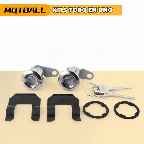 Vista 7 de MOTOALL Cilindro de cerradura de puerta y llaves para Ford E-150 E-250