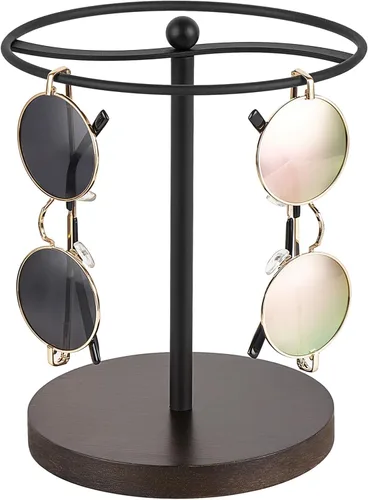 Vista 10 de Mkono Sunglasses Organizer Glasses Holder Stand Sunglass Storage Display Eyeglasses Rack for up to 12 Pairs of Eyewear Glasses for Table Dresser