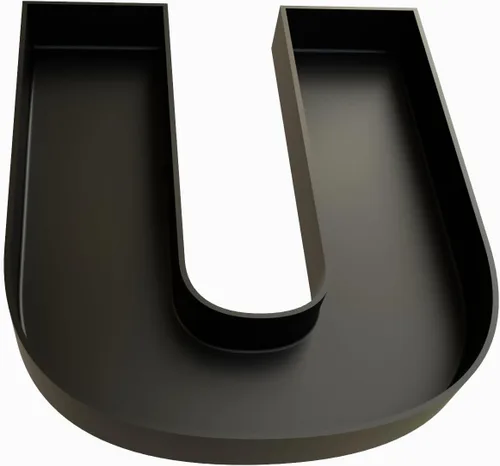 Vista 35 de Bandejas de servir de plástico duro reutilizables y rellenables con letras y números para decoración de fiesta (S, Negro)