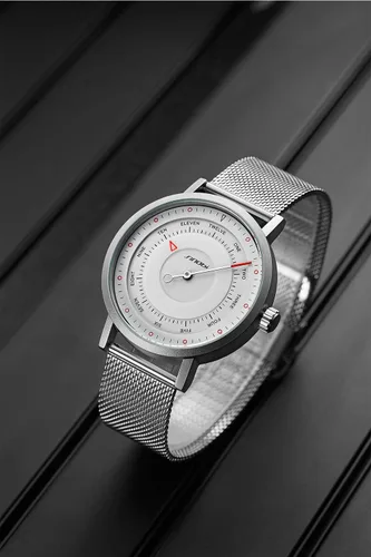 Vista 3 de SHENGKE Sinobi Relojes de negocios hombres moda diseño original reloj hombres malla acero reloj reloj Relogio masculino creativo reloj de pulsera