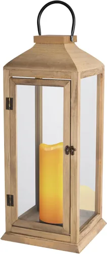 Vista 11 de Bdor Paquete de 2 faroles de madera para exteriores de 22.5 pulgadas para porche, solo farol Cristal templado, puerta delantera, farol decorativo