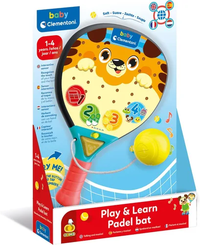 Vista 2 de Baby Padel Educational Racket with Light Sounds and Detection from 12 Months