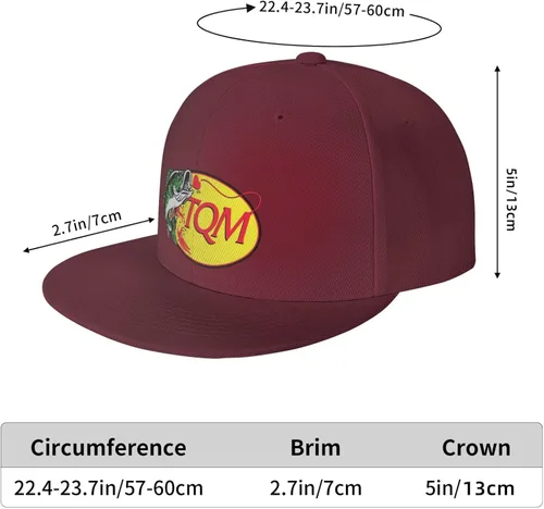 Vista 4 de Ondian Tqm Hat,Regida Gorras Del Pescado Tqm,Fuerza,Tqm Gorra De Pescado Para Adultos Rojo, Rojo