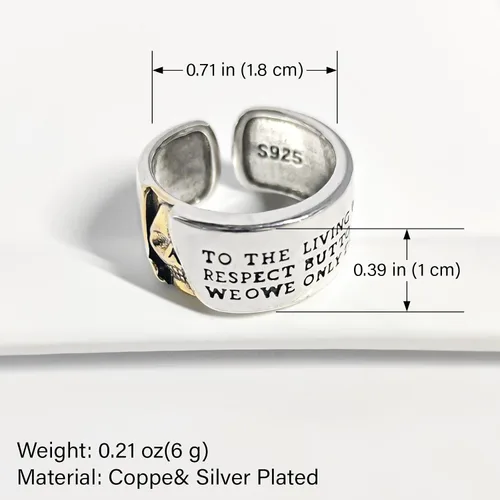 Vista 212 de Anillo de plata de ley 925, minimalista, ajustable, hecho a mano, para mujeres y niñas