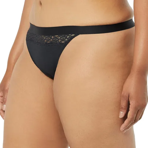 Vista 6 de Tienda Essentials Ropa interior de algodón y encaje para mujer, paquete de 4