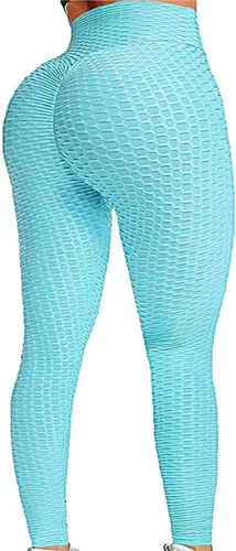 Vista 54 de SEASUM - Pantalones de yoga de cintura alta para mujer, con control de abdomen y realce de glúteos, leggings favorecedores para entrenar y correr