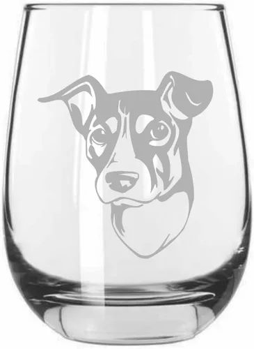 Vista 80 de Shar Pei (chino) - Vaso de vino sin tallo grabado para perro, 15.25 onzas