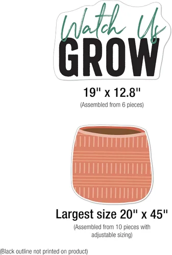 Vista 3 de Carson Dellosa Grow Together - Decoración para el aula de jardín y plantas