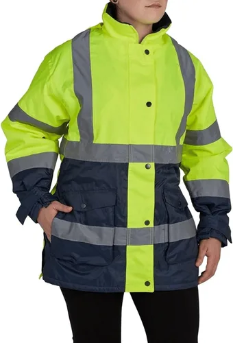 Vista 6 de Utility Pro UHV664 - Chaqueta de poliéster de alta visibilidad para mujer, con puños de tormenta con protector de tela de teflón Dupont, color Verde