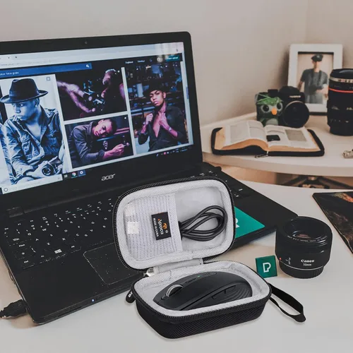 Vista 5 de Aproca Funda compatible con Logitech Logitech MX Anywhere 3S / MX Anywhere 3 / Anywhere 2 Ratón inalámbrico compacto, bolsa de almacenamiento duro