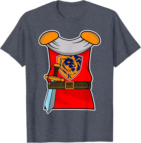 Vista 33 de Disfraz medieval de caballero de Halloween para adultos y niños, Negro, S