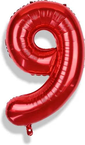 Vista 56 de Globos de Sirena Número 0 de 40 Pulgadas, Juego de Globos de Números Grandes Morado Verde Azulado Arcoíris 0-9, Globos de Números de Papel de Azul