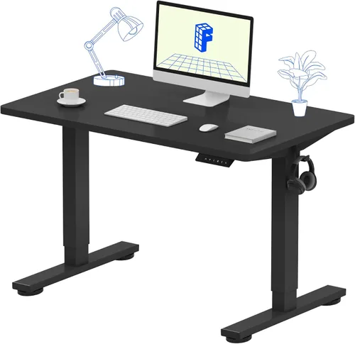 Vista 15 de FLEXISPOT Escritorio de Pie de Altura Ajustable Eléctrico, Marco de Escritorio de Pie de Acero Resistente con Controlador de Memoria