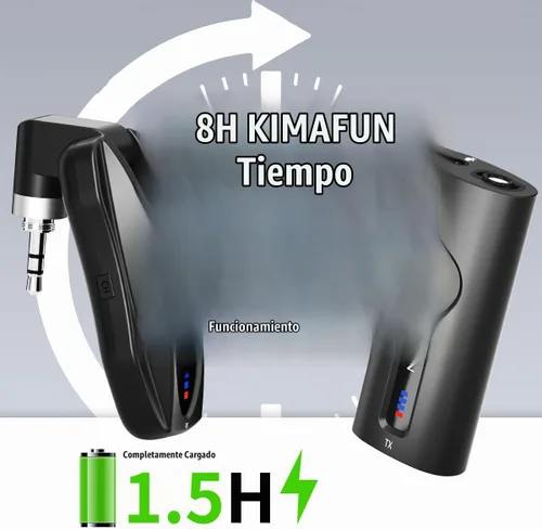 Vista 4 de KIMAFUN - Sistema de micrófono inalámbrico Lavalier, micrófonos de solapa inalámbricos de 2,4 GHz de mano 2 en 1 para enseñanza, profesores