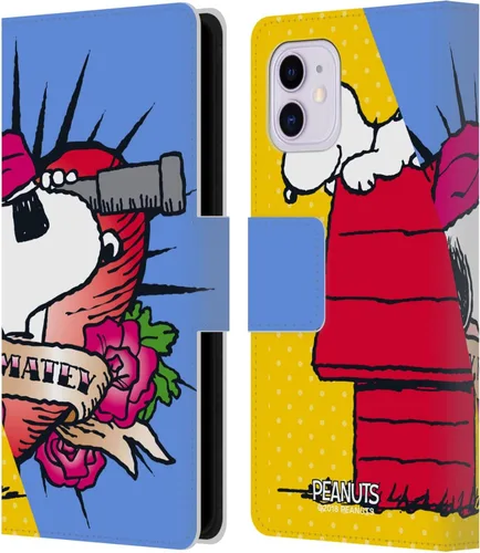Vista 35 de Head Case Designs Peanuts Charlie & Woodstock Nap Halfs and Laughs - Funda de piel tipo cartera con licencia oficial compatible con Apple iPhone 11