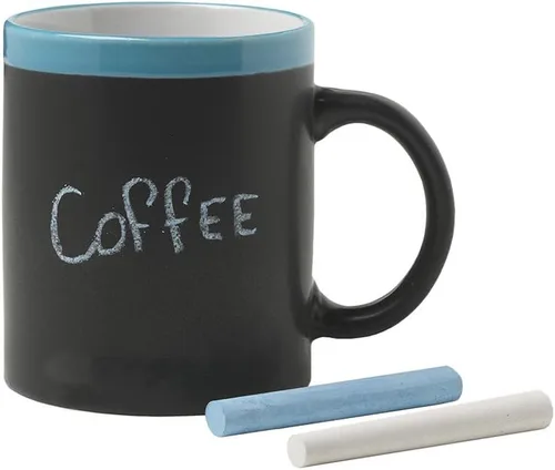 Vista 4 de eBuyGB Taza de tiza - Memo Blackboard Personalizar Personalizar Personalizar (Negro)