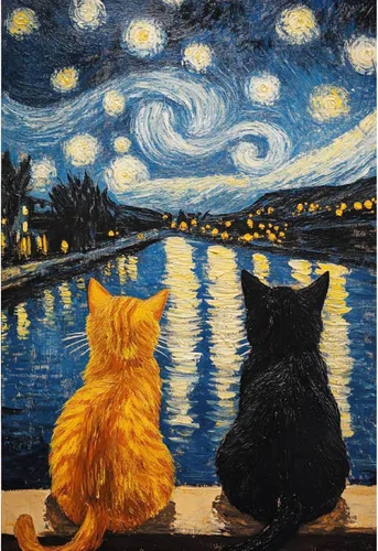 Vista 10 de KICHANG 4 paquetes de pintura por números para adultos, pintura al óleo acrílica de animales por números sobre lienzo, kits de pintura para adultos