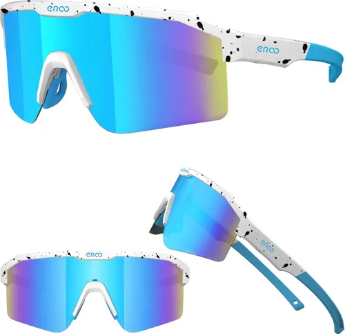 Vista 11 de Eazyrun Gafas de sol polarizadas deportivas para niños de 8 a 12 años, lentes para béisbol, softbol, ciclismo, protección UV para niños y niñas