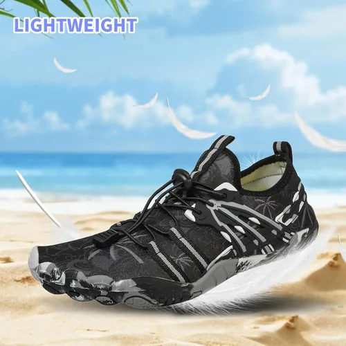 Vista 5 de Zapatos de playa y piscina de secado rápido, sin cordones, para mujeres y hombres, para surf, yoga y deportes acuáticos