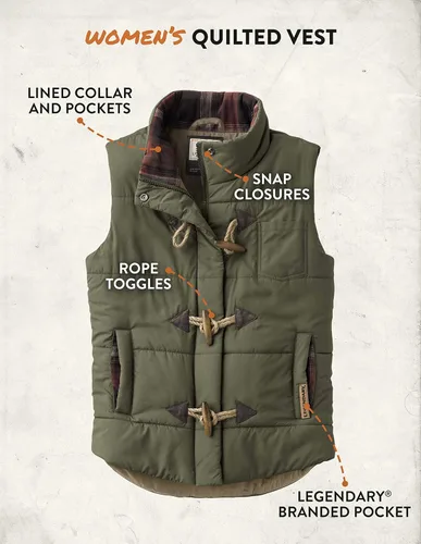 Vista 5 de Legendary Whitetails - Chaleco acolchado para mujer