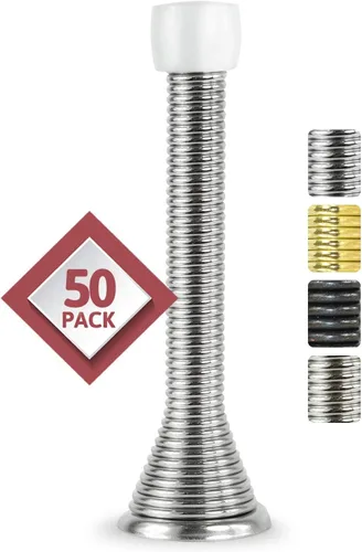 Vista 20 de Jack N' Drill - Tope de puerta de resorte (3 lb/) (paquete de 7) con 3 topes de puerta de bisagra Topes de puerta Flexi resistentes para la parte