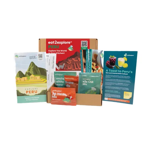 Vista 15 de eat2explore Kit de cocina global para adultos, recetas auténticas, especias esenciales y maridajes de bebidas, perfecto para citas nocturnas