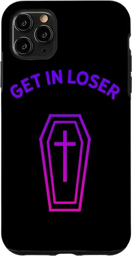 Vista 13 de Pastel Goth Aesthetic Black Gradient Coffin Get in Loser Emo Case for iPhone 17