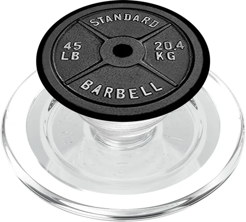 Vista 8 de Placa de levantamiento de pesas para gimnasio, pesas para culturismo, PopSockets estándar PopGrip