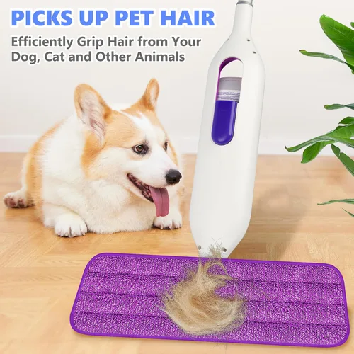 Vista 5 de Almohadillas de repuesto reutilizables compatibles con Swiffer PowerMop, repuestos de microfibra para mopa eléctrica, lavables a máquina