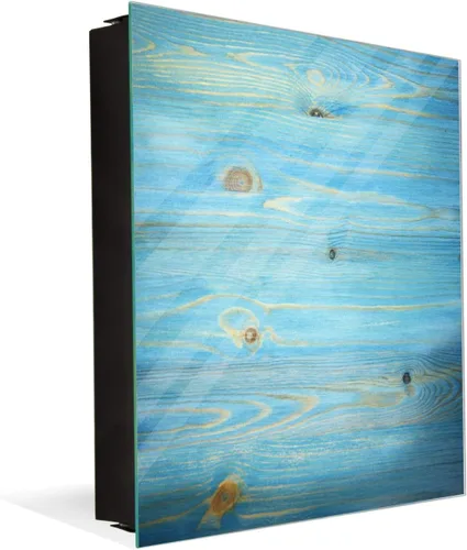 Vista 37 de Concept Crystal Gabinete decorativo de almacenamiento de llaves con tablero blanco de vidrio K10A: pestillo antiguo sin entrada