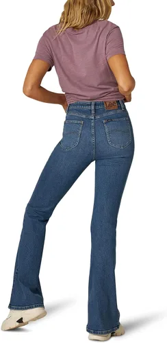 Vista 2 de Lee Jeans acampanados de tiro alto para mujer