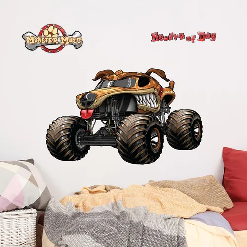 Vista 13 de Wall Palz Monster Jam - Calcomanías de pared de 23 pulgadas con interacción de realidad aumentada 3D, decoraciones de pared para despegar y pegar