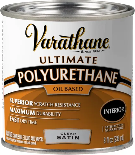 Vista 10 de Varathane - Barniz para interiores de poliuretano a base de aceite en aerosol, acabado satinado
