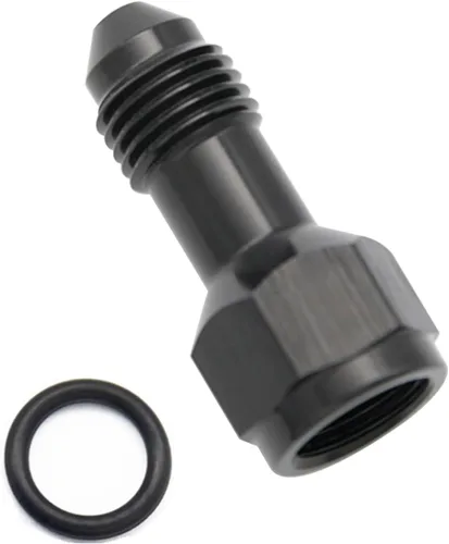 Vista 4 de Aluminio 3AN hembra a 3AN macho extensor de montaje, conector adaptador de extensiones AN3 con anillo tórico, negro